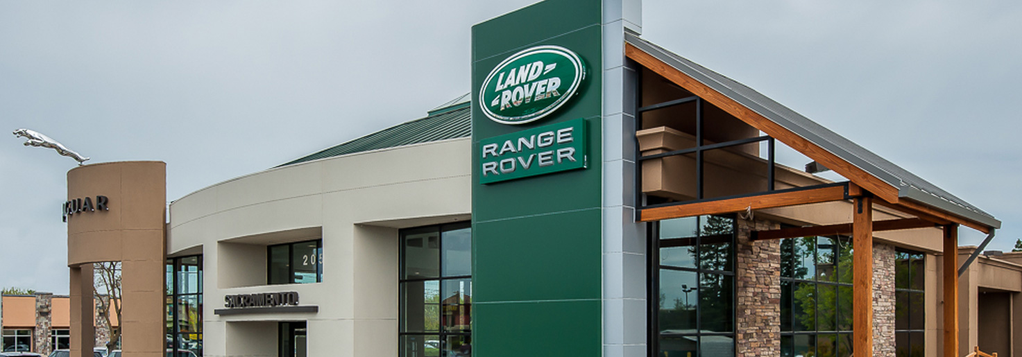 Land Rover dealership completed construction project photo